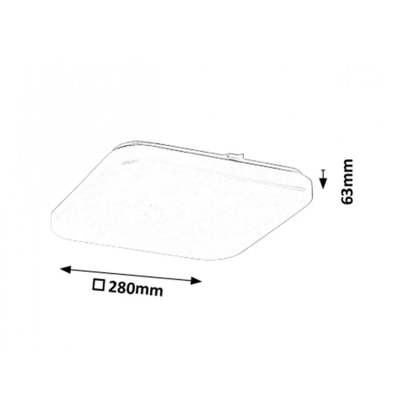 Rábalux Rob 2286 mennyezeti lámpa fehér fém LED 20 1400 lm 4000 K IP20 A