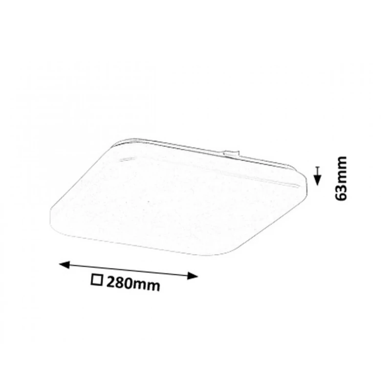 Rábalux Rob 2286 mennyezeti lámpa fehér fém LED 20 1400 lm 4000 K IP20 G