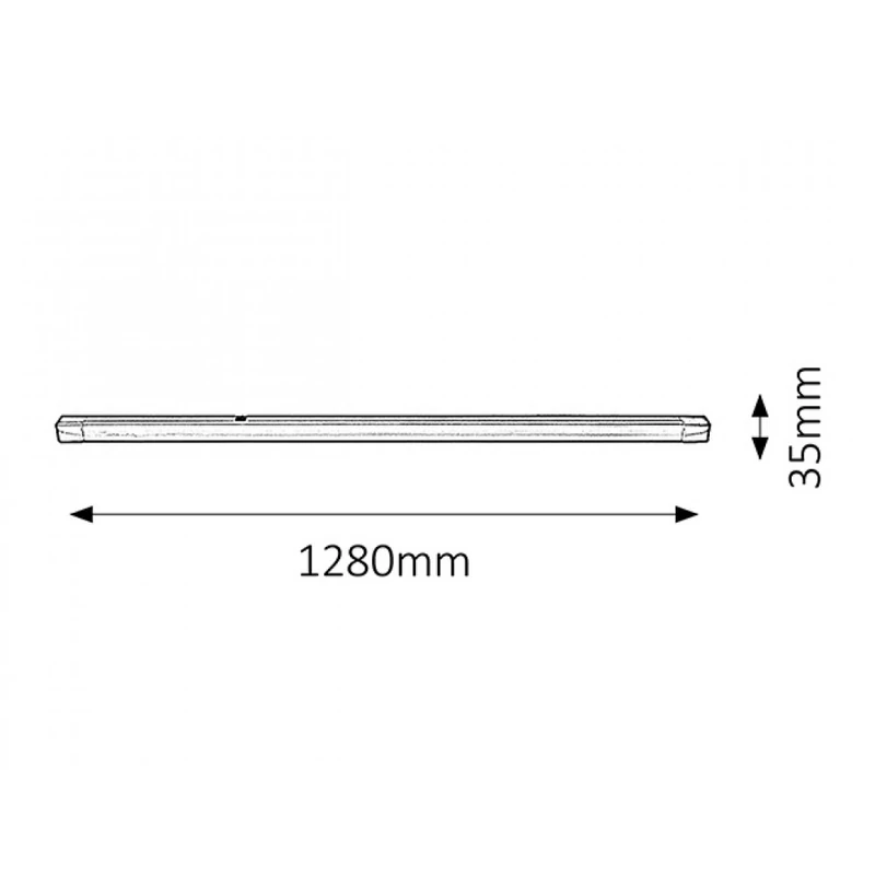 Rábalux Band light 2309 konyhapult világítás ezüst fém G13 T8 1x MAX 36 G13 1 db 3350 lm 2700 K IP20 A