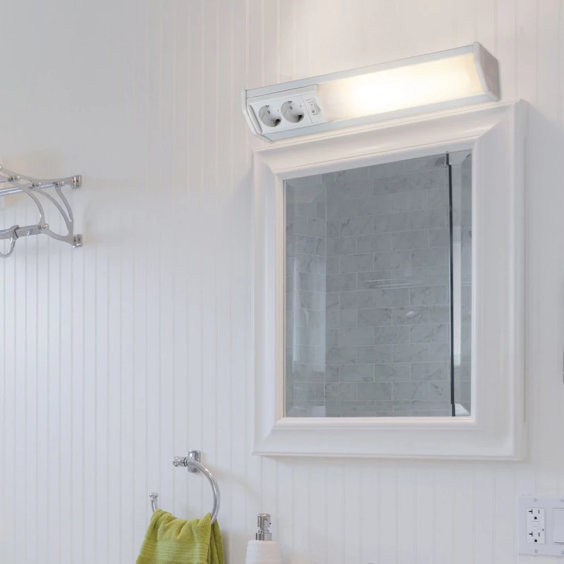 Rábalux Bath 2321 konyhapult világítás fehér fém G23 PL 1x MAX 11 G23 840 lm 2700 K IP20
