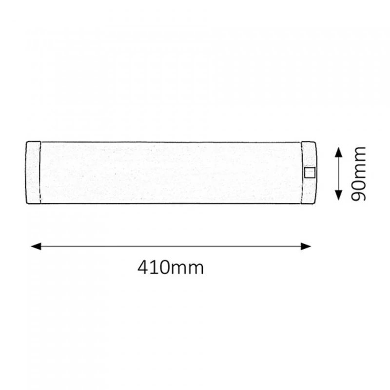 Rábalux Soft 2328 konyhapult világítás ezüst műanyag G13 T8 1x MAX 10 G13 630 lm 2700 K IP20