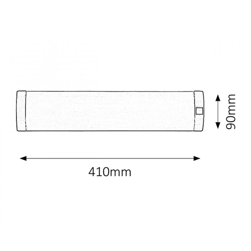 Rábalux Soft 2328 konyhapult világítás ezüst műanyag G13 T8 1x MAX 10 G13 1 db 630 lm 2700 K IP20 A
