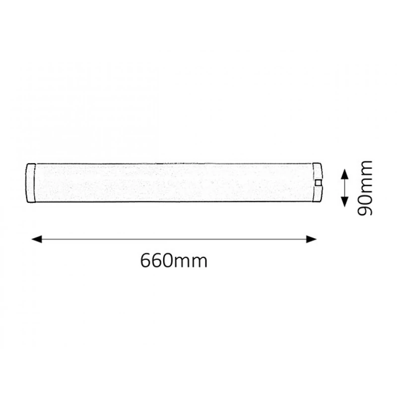 Rábalux Soft 2329 konyhapult világítás ezüst műanyag G13 T8 1x MAX 18 G13 1350 lm 2700 K IP20