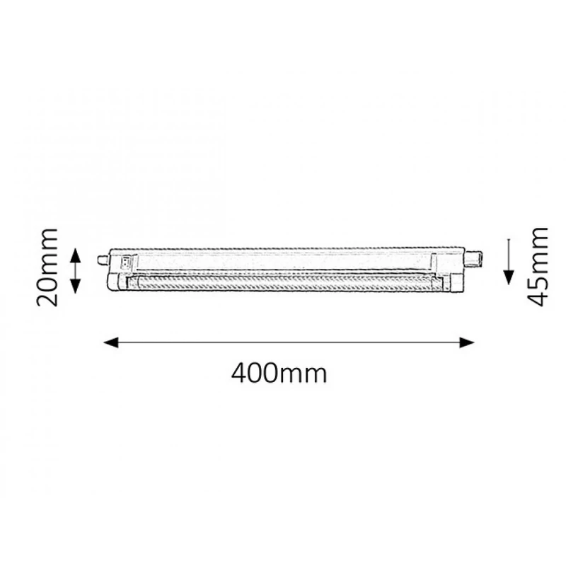 Rábalux Slim 2341 konyhapult világítás fehér műanyag G5 T4 1x MAX 8 G5 520 lm 2700 K IP20