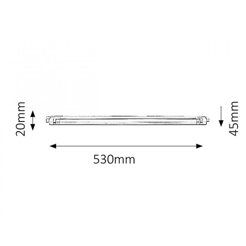 Rábalux Slim 2343 konyhapult világítás fehér műanyag G5 T4 1x MAX 16 G5 1230 lm 2700 K IP20