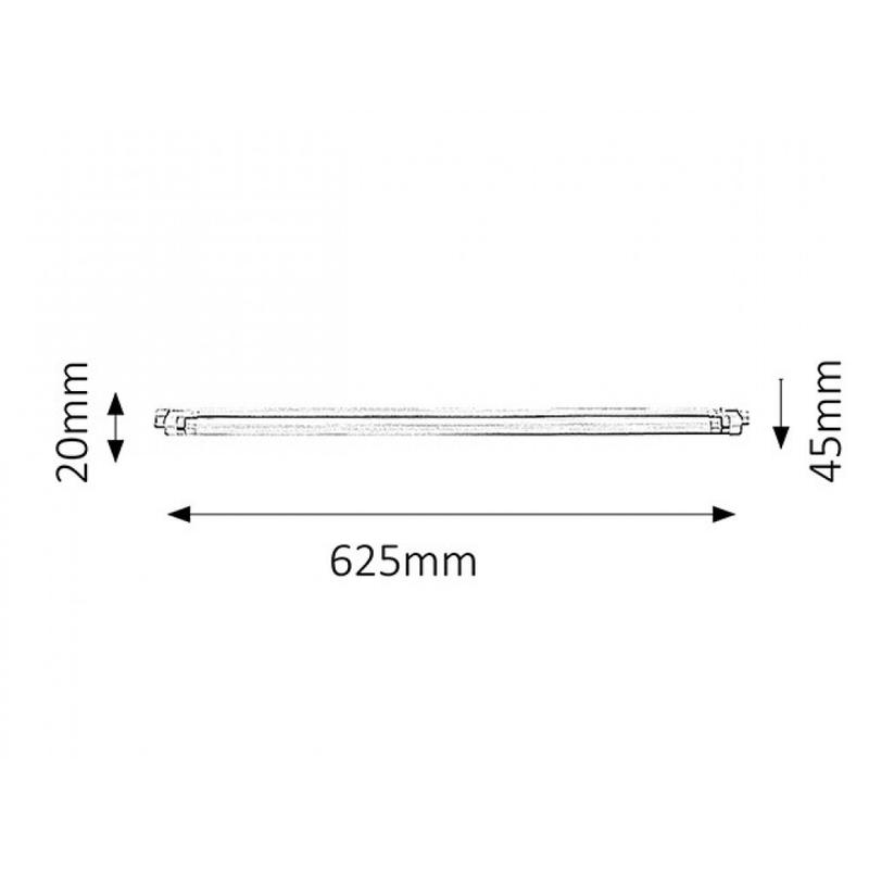 Rábalux Slim 2344 konyhapult világítás fehér műanyag G5 T4 1x MAX 20 G5 1500 lm 2700 K IP20