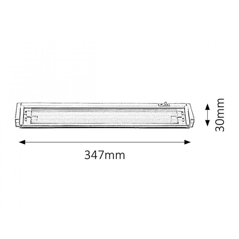 Rábalux Easy light 2361 konyhapult világítás fehér fém G5 T5 1x MAX 8 G5 1 db 480 lm 2700 K IP20 A