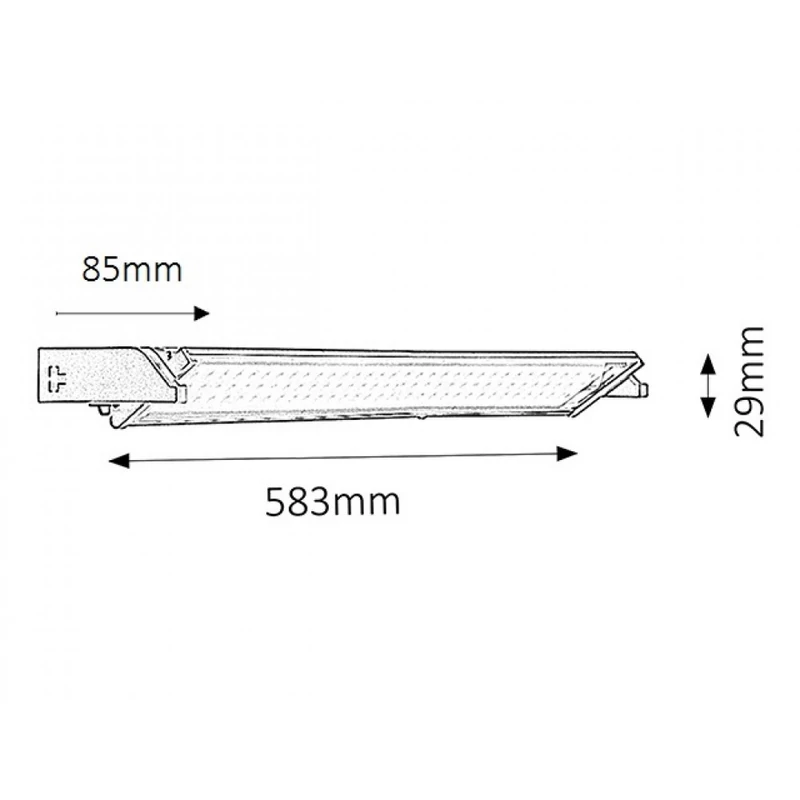 Rábalux Easy LED 2368 konyhapult világítás ezüst fém LED 5,4 450 lm 3000 K IP20 A+