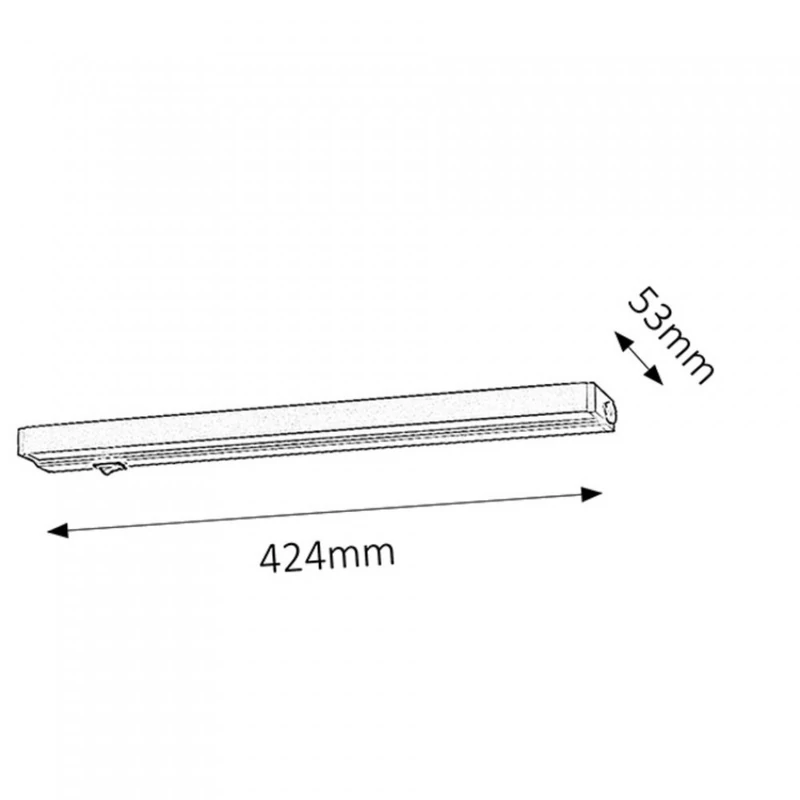 Rábalux Beltlight 2369 konyhapult világítás ezüst fém LED 7,5 400 lm 3000 K IP20 G