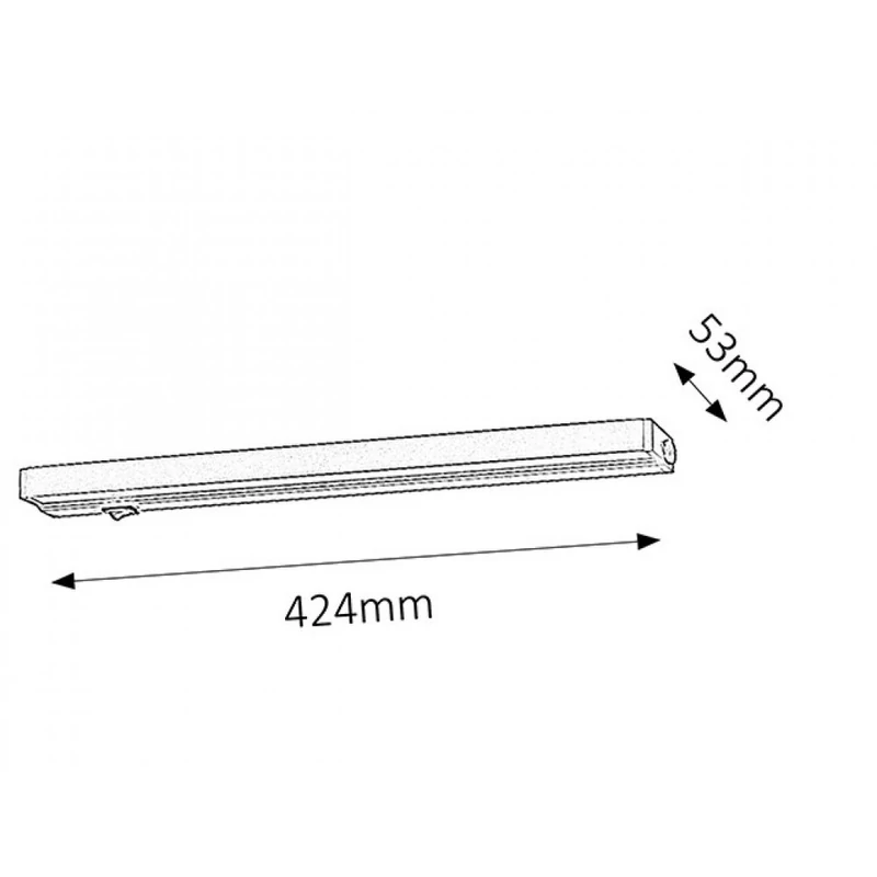 Rábalux Beltlight 2369 konyhapult világítás ezüst fém LED 7,5 400 lm 3000 K IP20 G