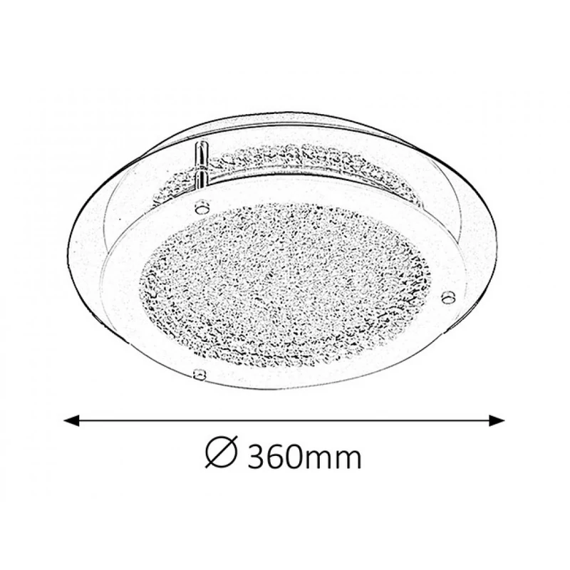 Rábalux Marion 2447 mennyezeti kristálylámpa króm fém LED 18 1620 lm 4000 K IP20 F