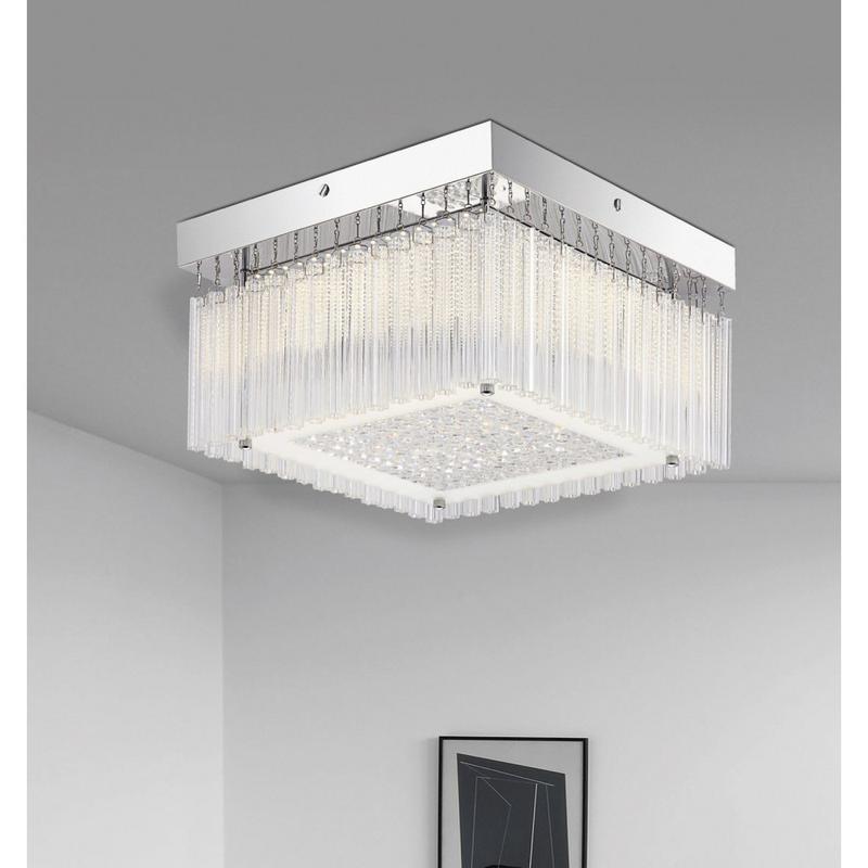 Rábalux Marcella 2451 mennyezeti kristálylámpa króm fém LED 18 1550 lm 4000 K IP20 G