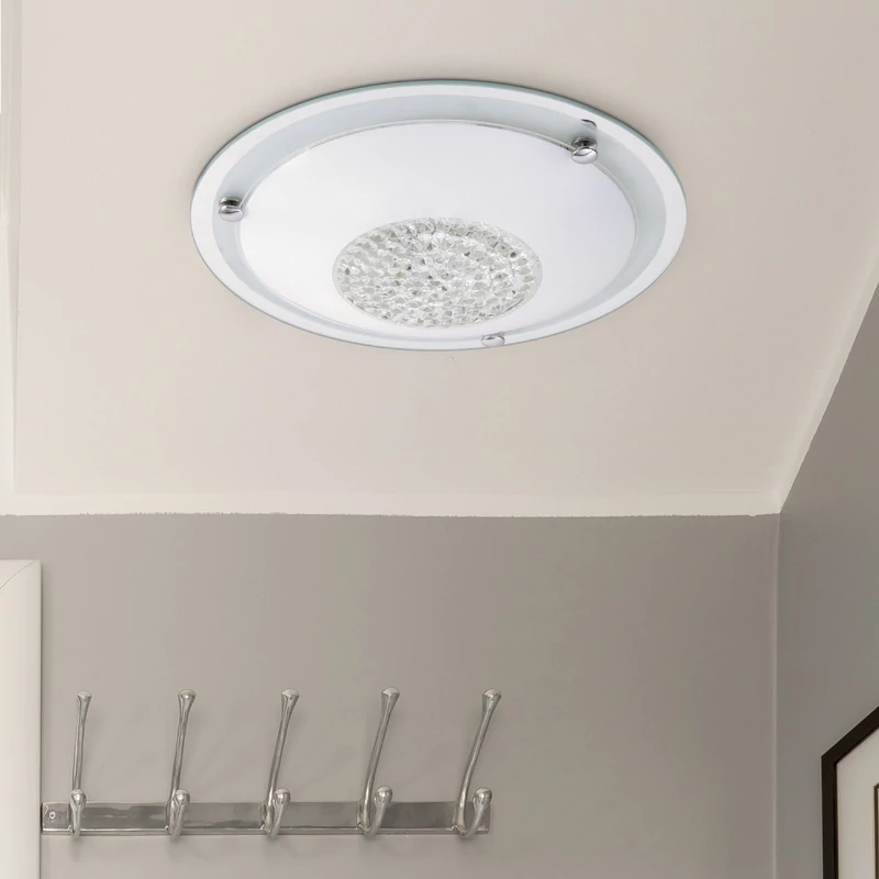 Rábalux Patricia 2464 mennyezeti kristálylámpa átlátszó fém E27 2x MAX 40 E27 IP20