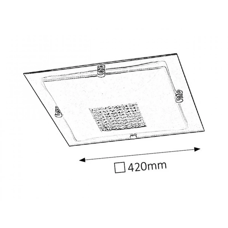 Rábalux Deborah 2469 mennyezeti kristálylámpa átlátszó fém E27 3x MAX 40 E27 3 db IP20