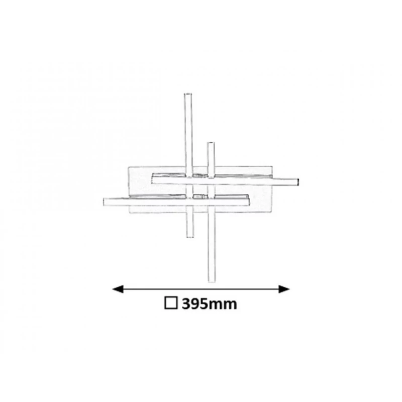 Rábalux Meredith 2478 mennyezeti lámpa króm fém LED 18 1440 lm 4000 K IP20 G