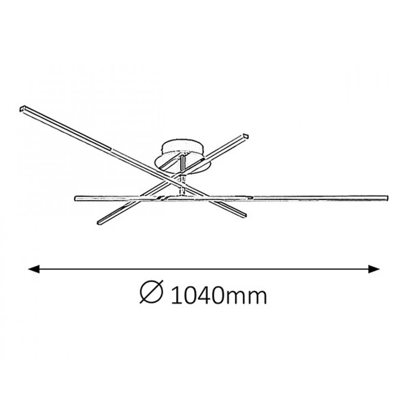 Rábalux Meredith 2479 mennyezeti lámpa króm fém LED 18 1440 lm 4000 K IP20 G