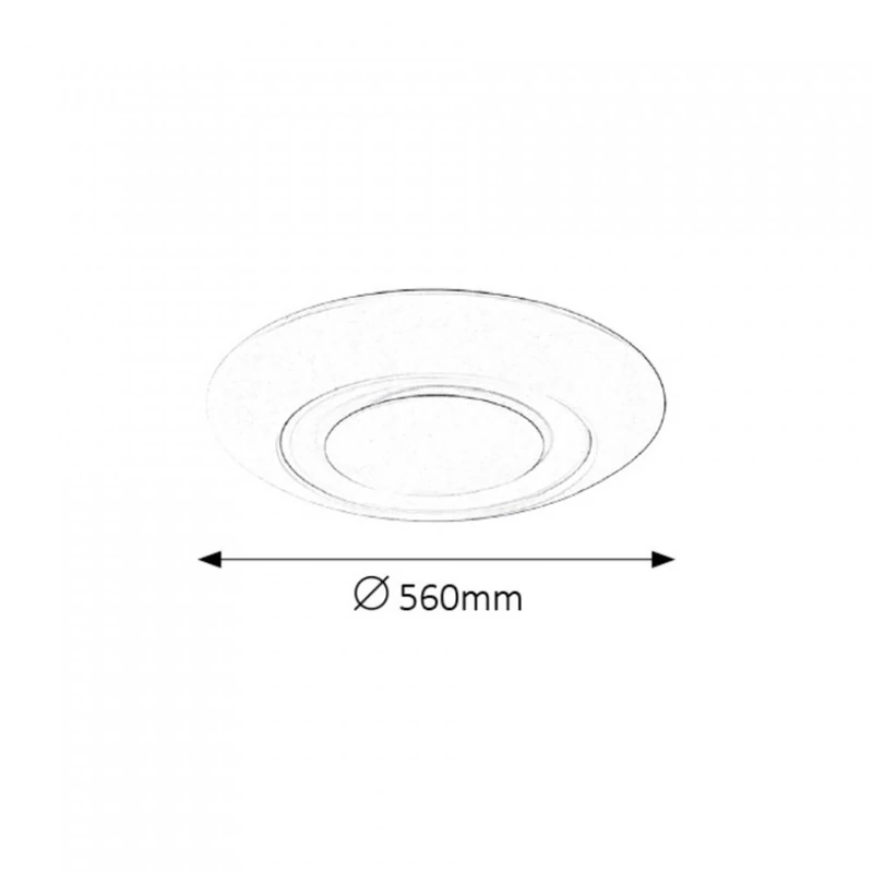 Rábalux Calvin 2494 ufó lámpa fehér fém LED 36 CCT + RGB 2800 lm 3000-6000 K IP20 G