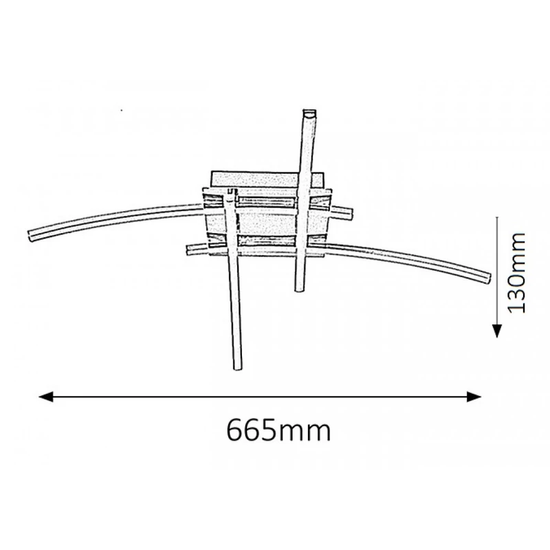 Rábalux Alexis 2503 mennyezeti lámpa króm fém LED 4x 6 1920 lm 4000 K IP20 A