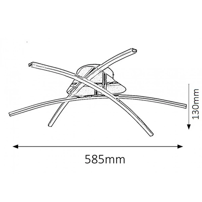 Rábalux Alexis 2504 mennyezeti lámpa króm fém LED 3x 7 1500 lm 4000 K IP20 A