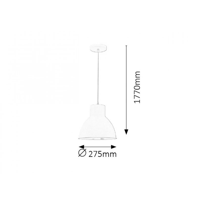 Rábalux Derek 2578 egyágú függeszték antracit fém E27 1x MAX 60 E27 1 db IP20