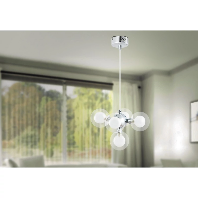 Rábalux Briella 2623 többágú függeszték króm fém G9 5x MAX 28 G9 370 lm 2700 K IP20 G