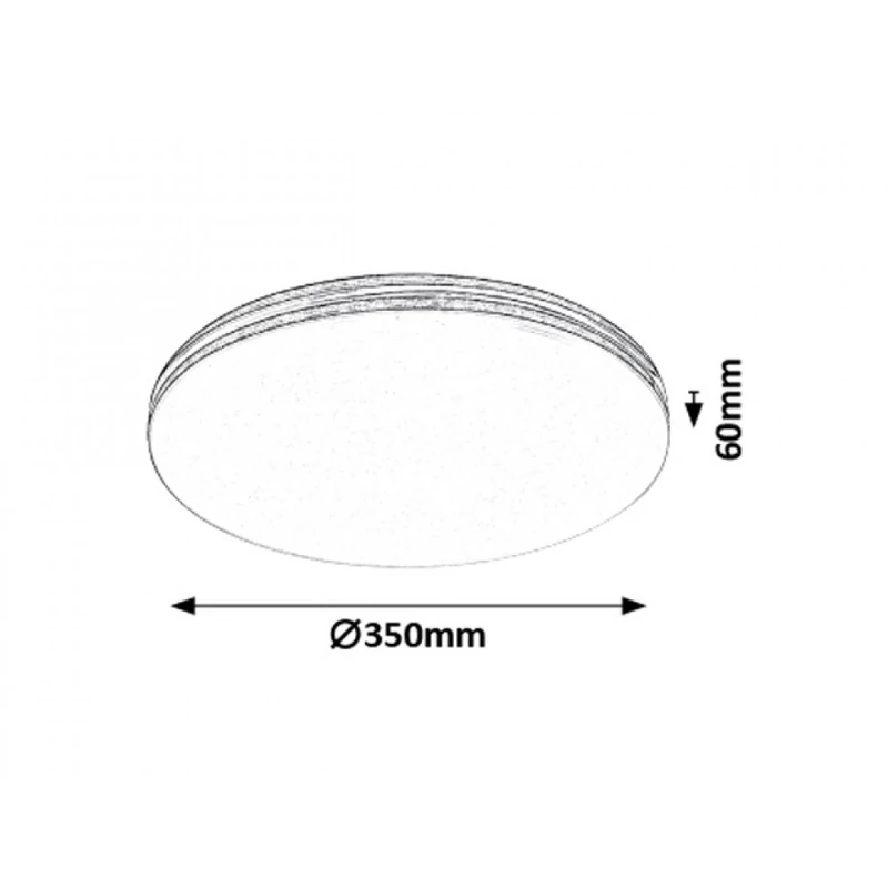 Rábalux Oscar 2763 ufó lámpa fehér fém LED 18 1350 lm 4000 K IP20 A