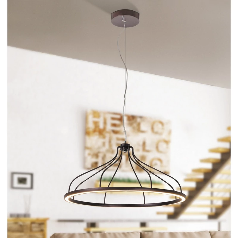 Rábalux Eaden 2766 egyágú függeszték metál barna fém LED 35 2800 lm 3000 K IP20 G