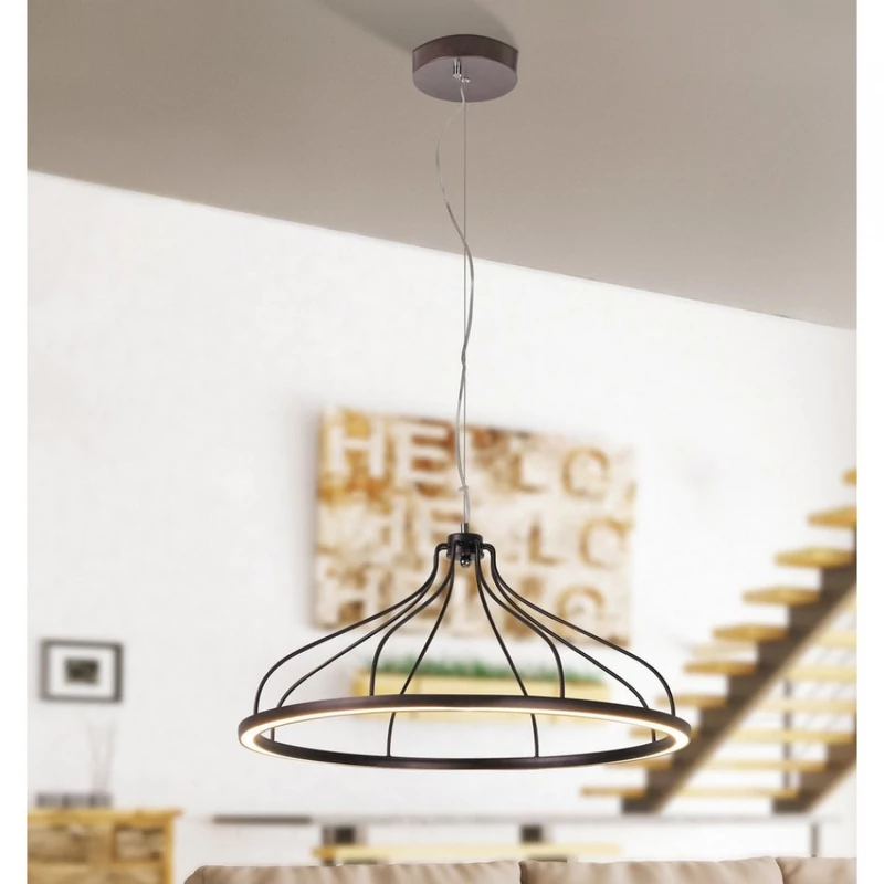 Rábalux Eaden 2766 egyágú függeszték metál barna fém LED 35 2800 lm 3000 K IP20 G
