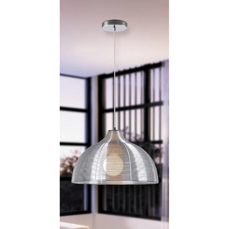 Rábalux Oz 2798 egyágú függeszték ezüst fém E27 1x MAX 60 E27 IP20