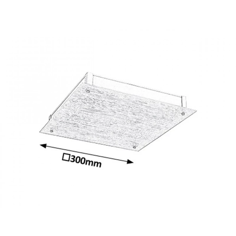 Rábalux Dustin 3035 mennyezeti lámpa fehér fém LED 12 960 lm 4000 K IP20 G