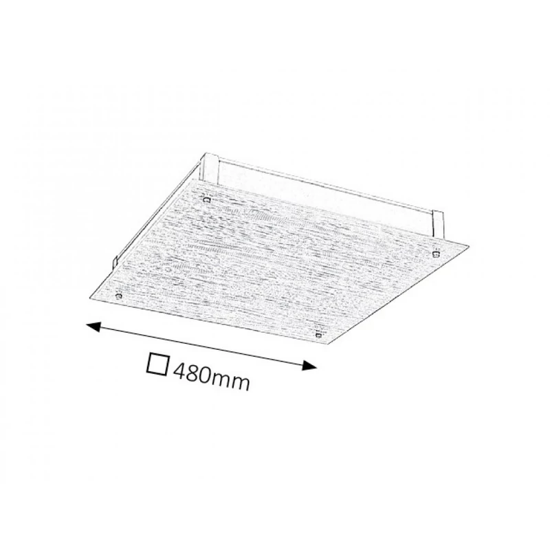 Rábalux Dustin 3037 mennyezeti lámpa fehér fém LED 36 2700 lm 4000 K IP20 G