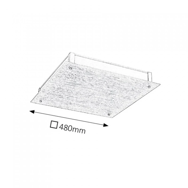 Rábalux Dustin 3037 mennyezeti lámpa fehér fém LED 36 2700 lm 4000 K IP20 G