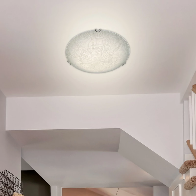 Rábalux Andra 3235 ufó lámpa fehér mintás fém LED 12 960 lm 4000 K IP20 A+