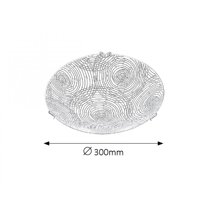 Rábalux Andra 3235 ufó lámpa fehér mintás fém LED 12 960 lm 4000 K IP20 A+
