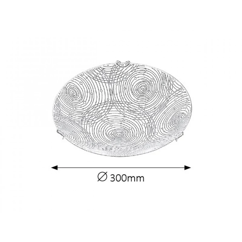 Rábalux Andra 3235 ufó lámpa fehér mintás fém LED 12 960 lm 4000 K IP20 G