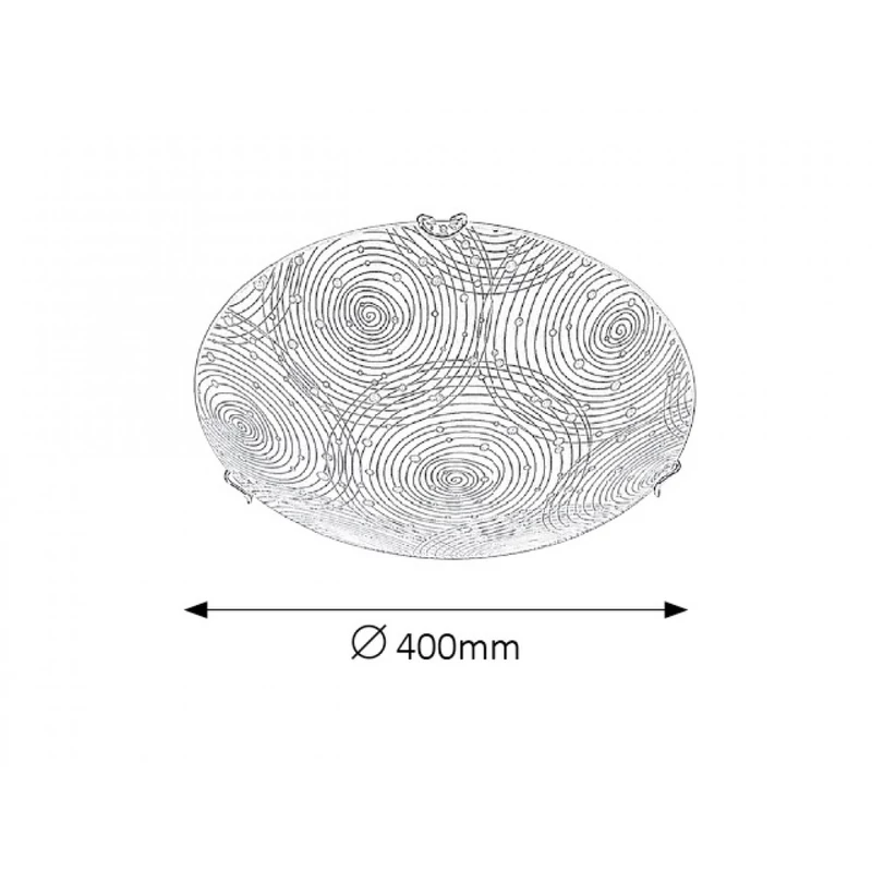 Rábalux Andra 3236 ufó lámpa fehér mintás fém LED 18 1440 lm 4000 K IP20 A+