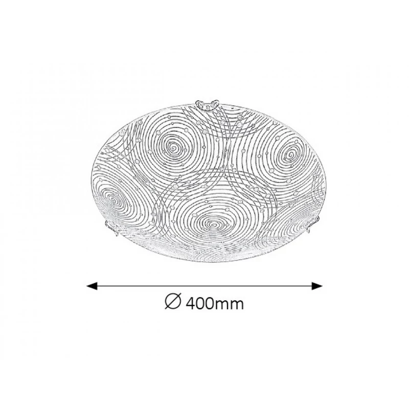 Rábalux Andra 3236 ufó lámpa fehér mintás fém LED 18 1440 lm 4000 K IP20 G