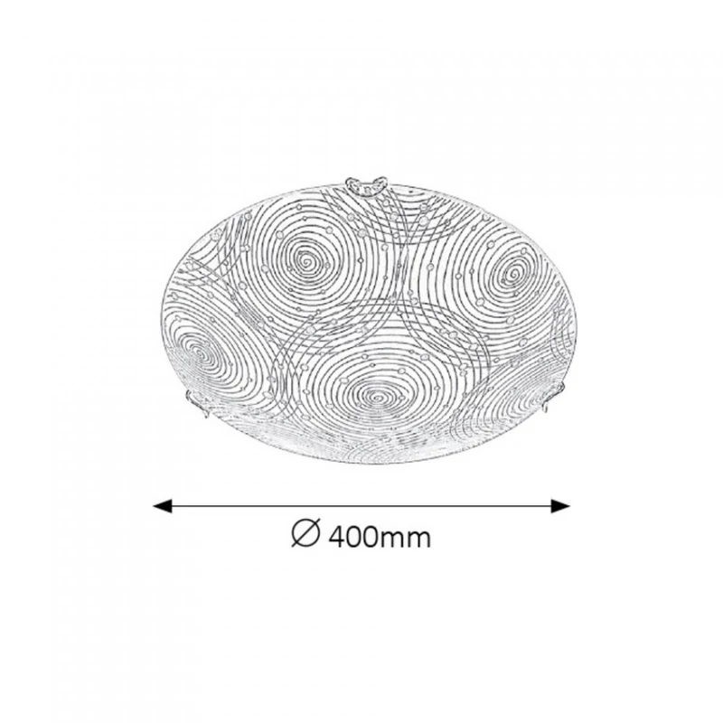 Rábalux Andra 3236 ufó lámpa fehér mintás fém LED 18 1440 lm 4000 K IP20 G