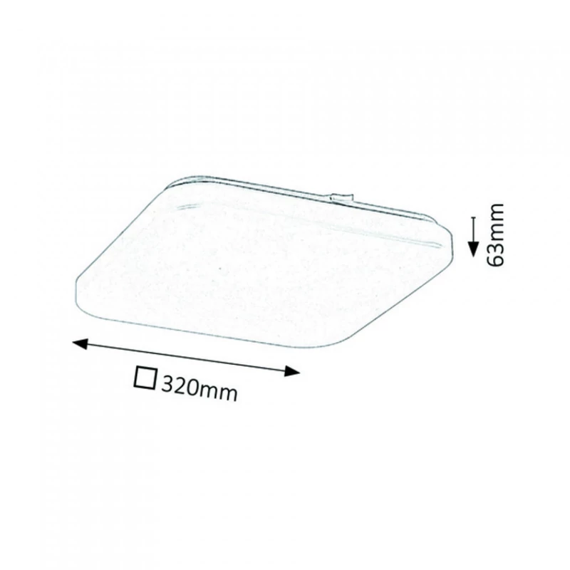 Rábalux Rob 3344 mennyezeti lámpa fehér fém LED 32 2600 lm 3000 K IP20 G