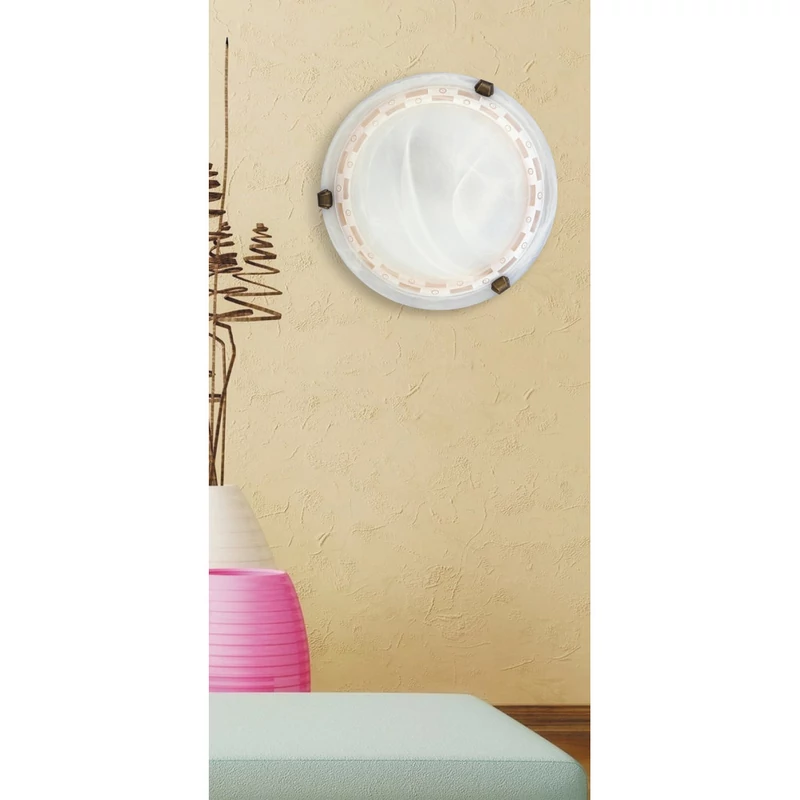 Rábalux Tom 3484 ufó lámpa mintás alabástrom fém E27 2x MAX 60 E27 2 db IP20