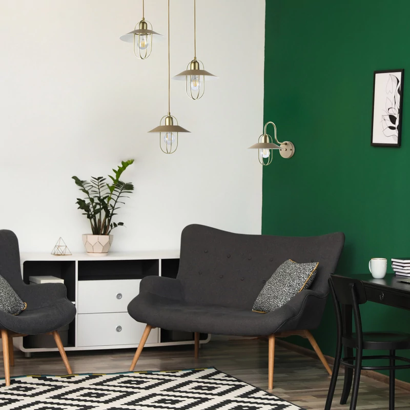 Rábalux Nesrin 3520 többágú függeszték arany fém E27 3x MAX 40 E27 IP20