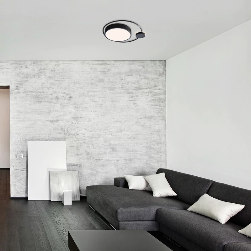 Rábalux Saphira 3529 mennyezeti lámpa fekete fém LED 28 1820 lm IP20 A