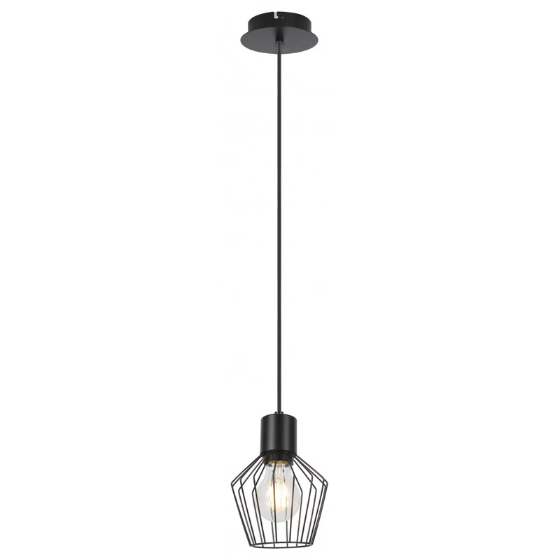 Rábalux Belano 3539 egyágú függeszték fekete fém E27 1x MAX 40 E27 IP20