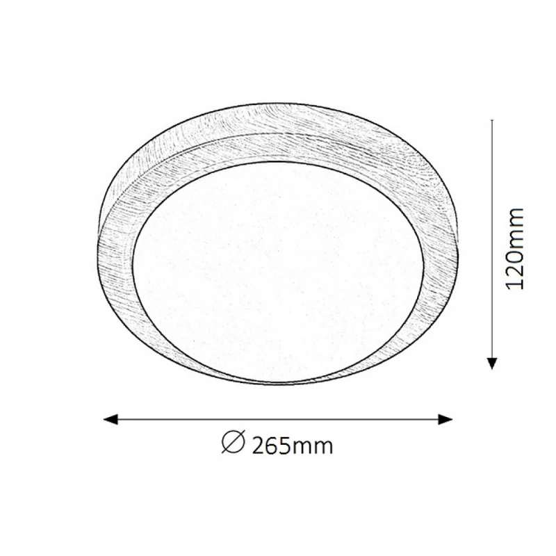 Rábalux Disky 3563 mennyezeti lámpa bronz fém E27 1x MAX 40 E27 1 db IP20
