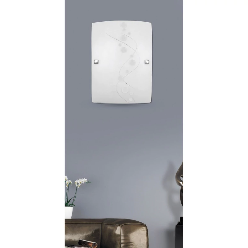 Rábalux Ruby 3754 fali lámpa fehér mintás fém E27 1x MAX 60 E27 IP20
