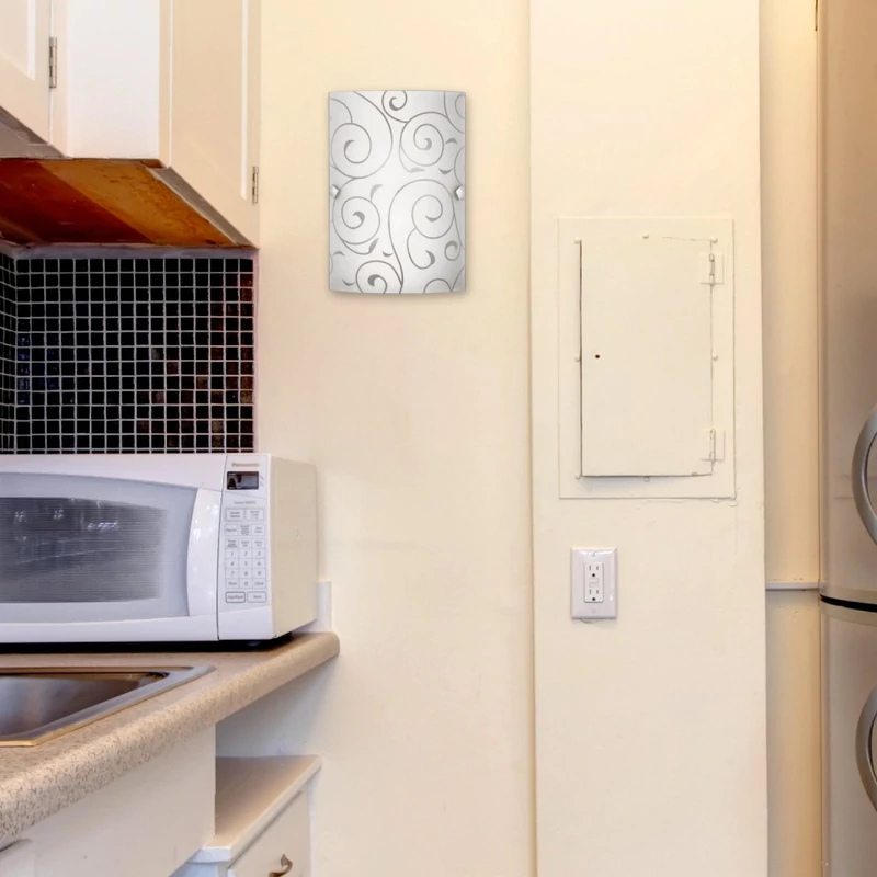 Rábalux Harmony Lux 3850 fali lámpa fehér mintás fém E27 1x MAX 60 E27 1 db IP20
