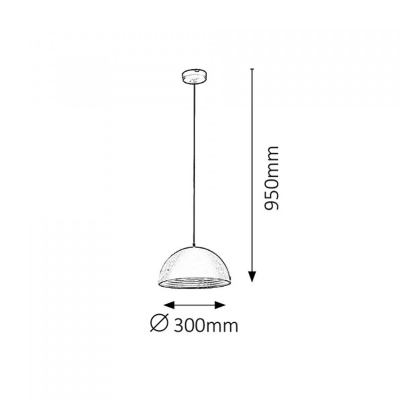Rábalux Nella 3956 egyágú függeszték fekete fém E27 1x MAX 60W E27 IP20