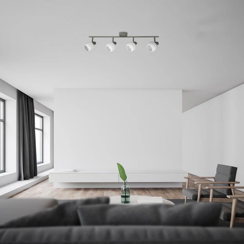 Rábalux Soraya 3969 mennyezeti lámpa szürke fém E14 4x MAX 40 E14 IP20