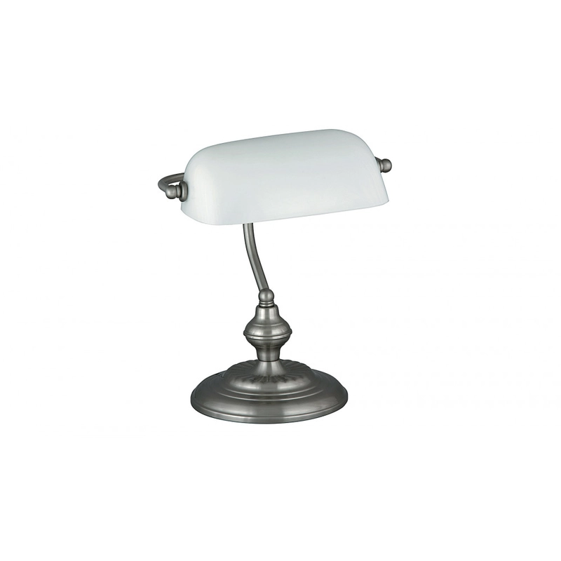 Rábalux Bank 4037 íróasztal lámpa szatin króm fém E27 1x MAX 60 E27 IP20