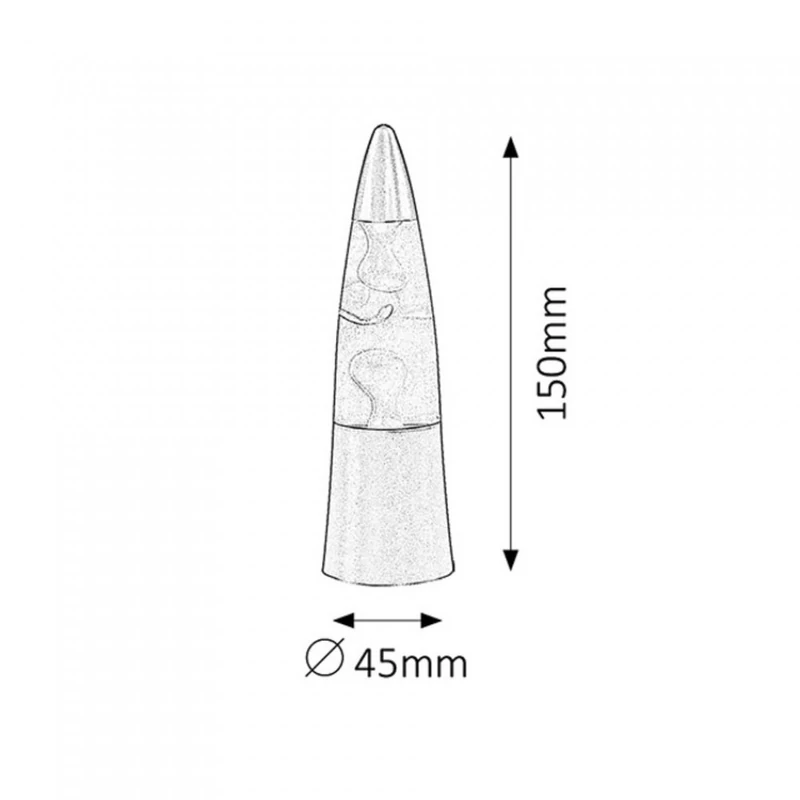 Rábalux Tilly 4537 lávalámpa ezüst műanyag DC 4,5V RGB LED 0,2 IP20